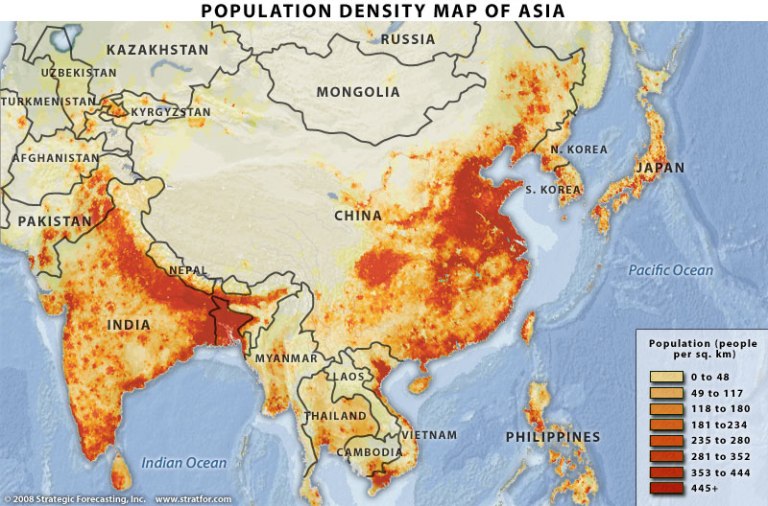 map-population-asia-china-india